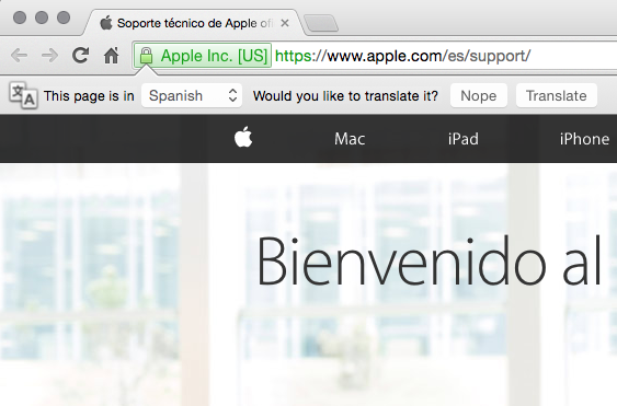 Seems I read Spanish